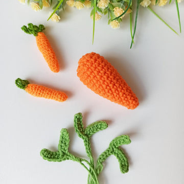Little carrot, amigurumi food pattern