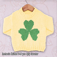 Intarsia - Three Leaf Clover - Chart Only