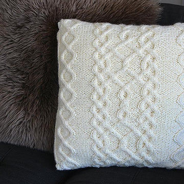 Chunky Cable Throw Pillow
