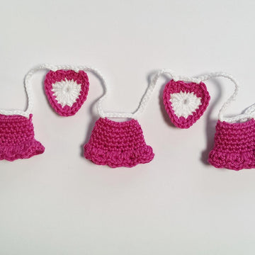 Garland Baby Girl with Skirts and Hearts