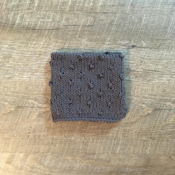 Knitted Square Popcorn Stitch