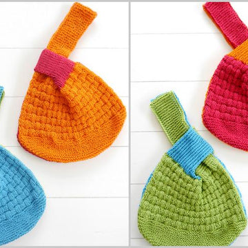 Japanese Knot Purse - KNITTING PATTERN - No.147E