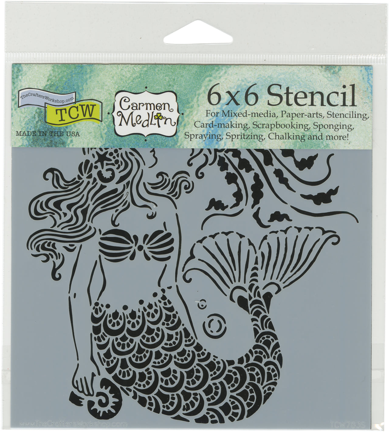 The Crafter's Workshop Crafter's Workshop Template 6"X6" - Mermaid Dreams