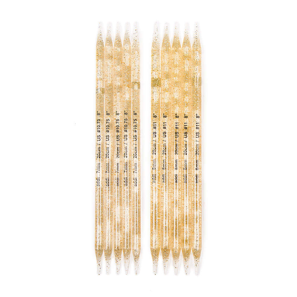 AddiChampagner Double Pointed Needles 20cm