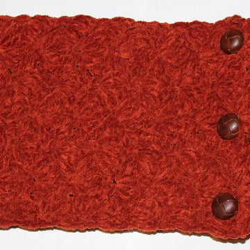 Suede Button Closure Neckwarmer Cowl