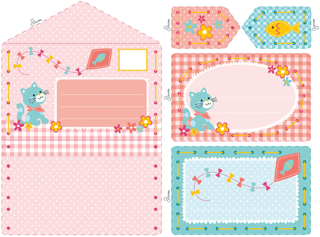 Vervaco Kitten Invite Cards