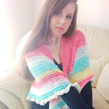 Crochet Polina Crescent Shawl Pattern