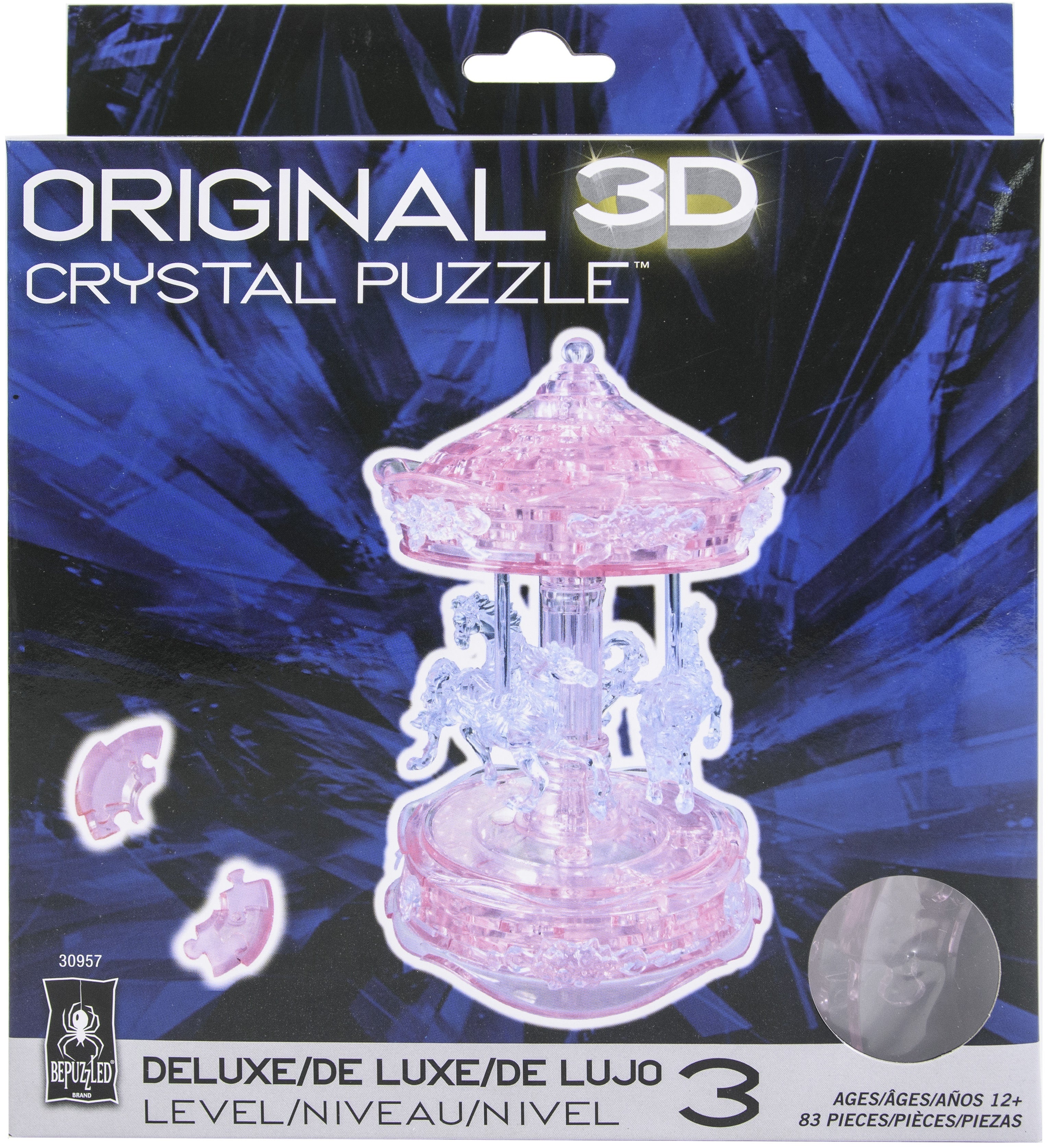 University Games 3-D Licensed Crystal Puzzle - Carousel