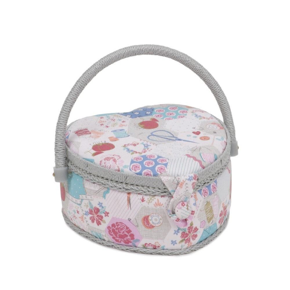 Hobbygift Notions Heart-Shaped Sewing Box