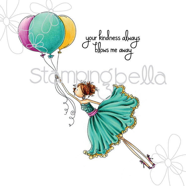 Stamping Bella Cling Stamps - Bentley Gets Blown Away
