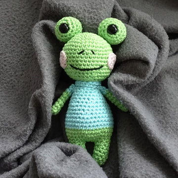 Häkelanleitung Frosch Toni