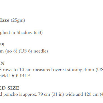 Luminescent Poncho in Rowan Kidsilk Haze - ZB352-00005 - Downloadable PDF