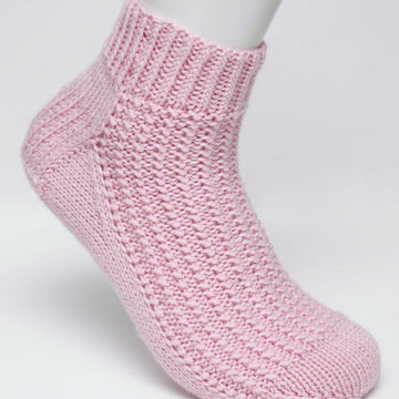 Pink Bubblegum Socks - Cuff Down (DK)