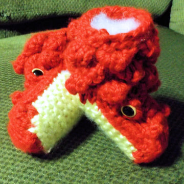 Crocodile or Dragon Booties