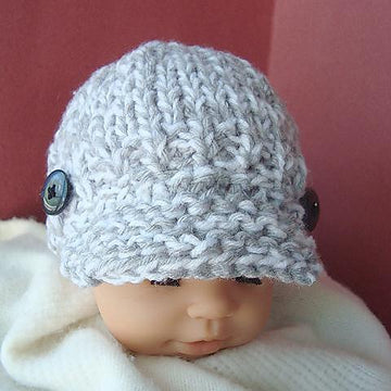 401 KNITTED NEWSBOY HAT