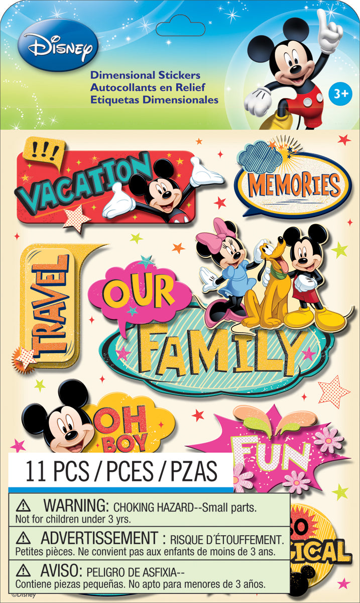 EK Success Disney Dimensional Stickers - Mickey Family