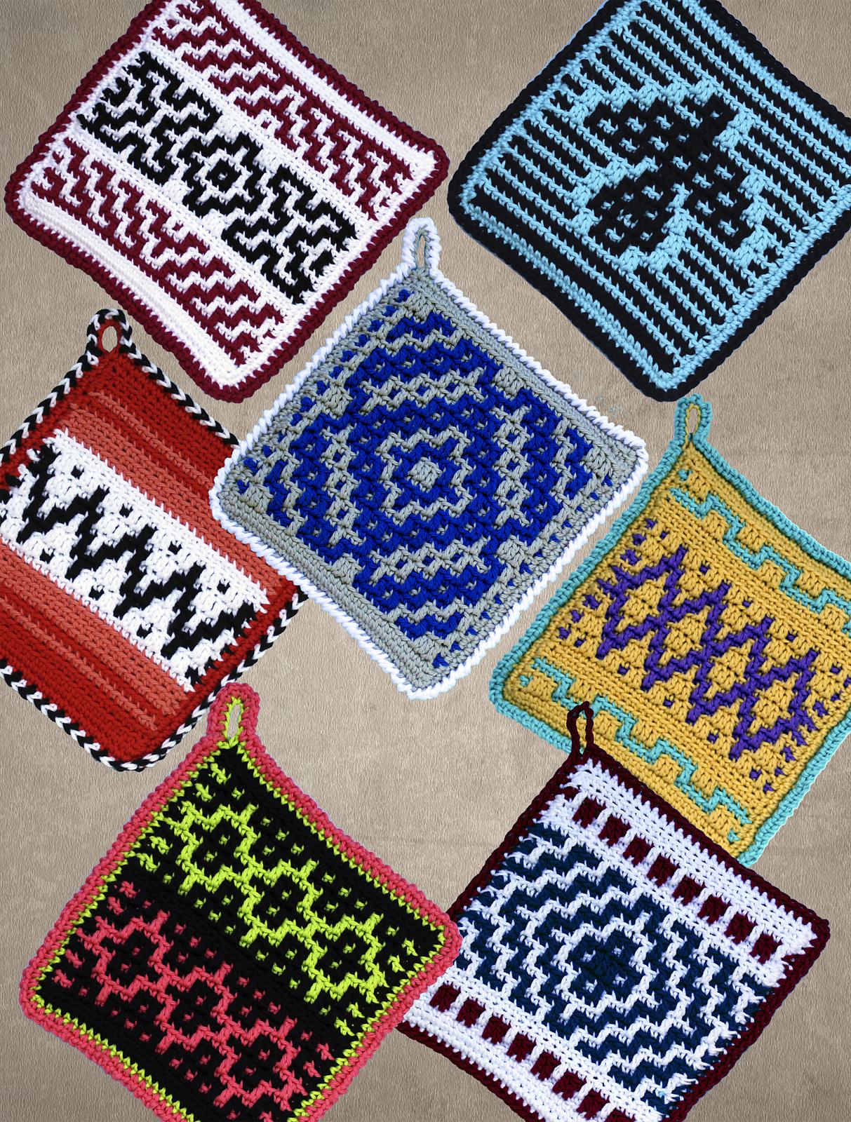 MORE Native American Potholders