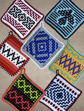 MORE Native American Potholders