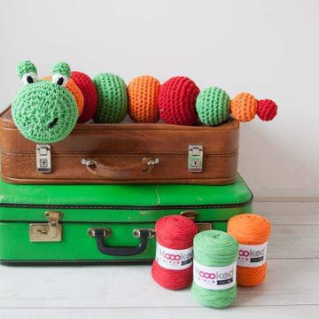 Caterpillar Toy in Hoooked RibbonXL - Downloadable PDF