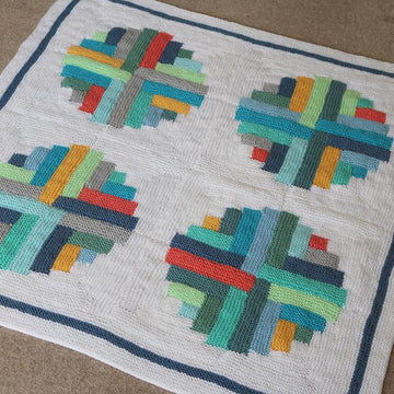 Portholes Log Cabin Blanket