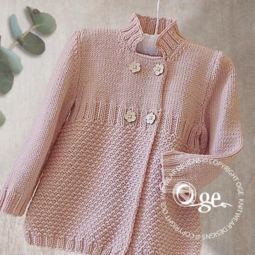 Little girls three quarter length double breasted coat/jacket - P052