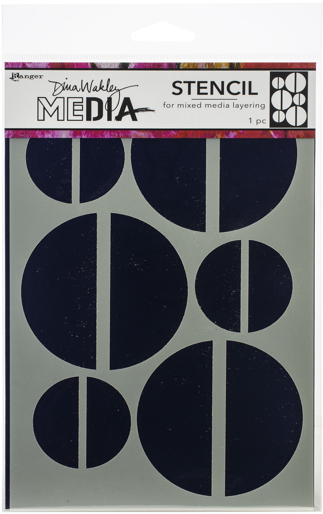 Ranger Dina Wakley Media Stencils 9"X6" - Large Halves