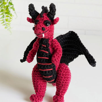 Blaze the Dragon crochet pattern, amigurumi dragon pattern
