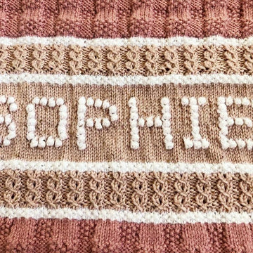 Personalised & Textured Blanket - ANY NAME!