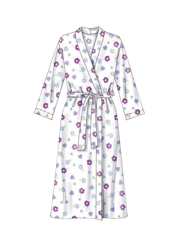 McCall's Children's/Girls' Robe, Belt, Tops, Gown, Shorts and Pants M6225 - Sewing Pattern