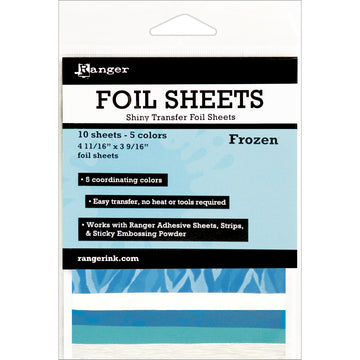 Ranger Inkssentials Foil Sheets 4.69"X3.56" 10/Pkg - Frozen 4.69"X3.56"