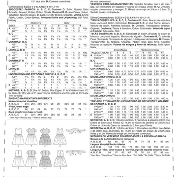 McCall's Childrens'/Girls' Gathered Dresses with Petticoat and Sash M7648 - Sewing Pattern