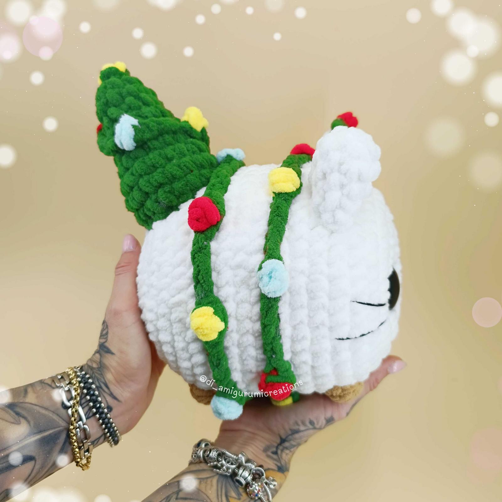 Christmas Lights Cat Crochet