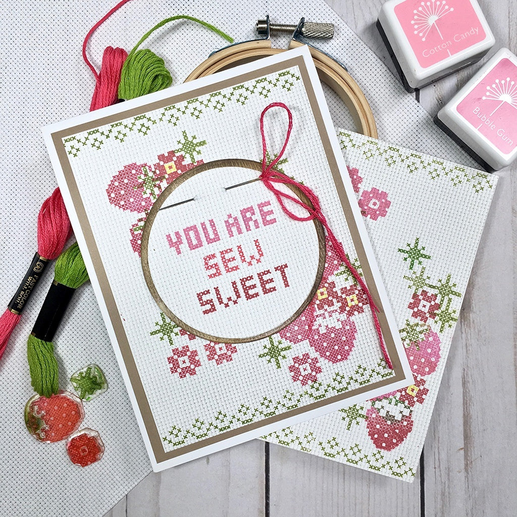 Hero Arts Clear Stamps 4"X6" - Cross Stitch Pattern