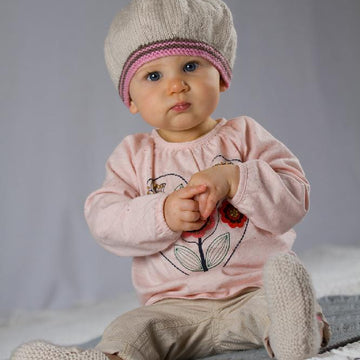 Molly May Beret and Shoes - Bc26 Baby Cakes by Little Cupcakes