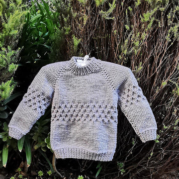 Gray Diamond Raglan Sweater