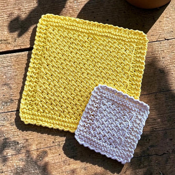 Crossed Stitch Dishcloth and Coasters