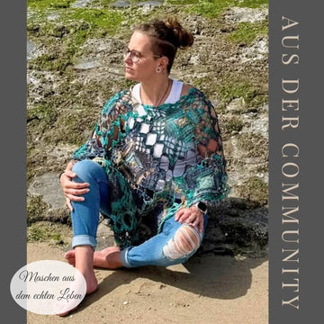 Crochet Pattern Granny Poncho GrannyCouture #1 | Granny Square Poncho | Summer Cover Up PDF