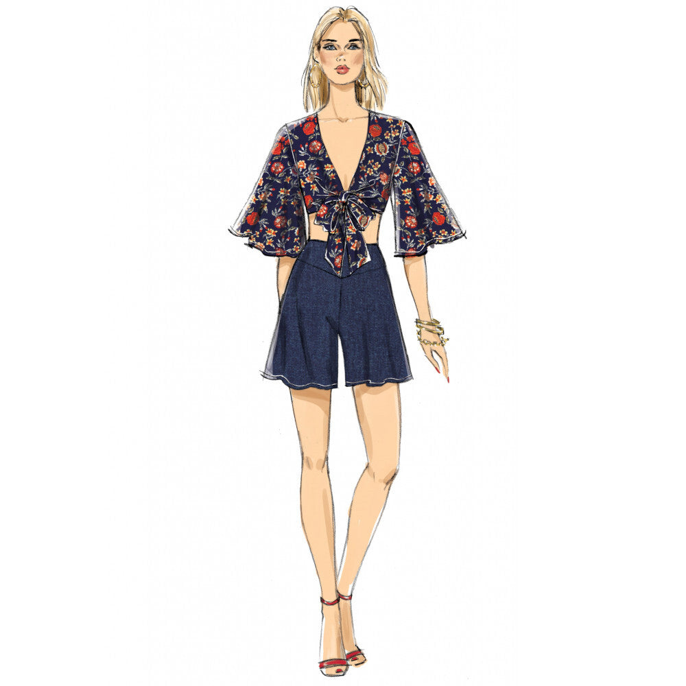 Vogue Misses' Top, Shorts and Pants V9319 - Sewing Pattern