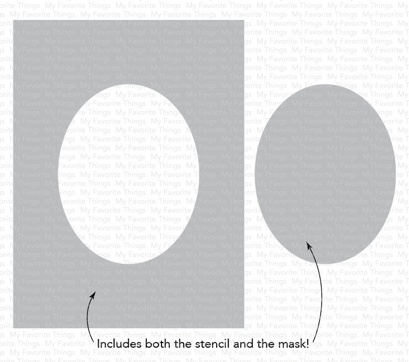 My Favorite Things Stencil 4.5"X6" - Oval Extraordinaire