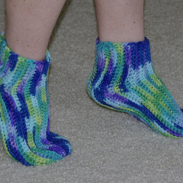 Super Easy Slipper Socks - Ladies Shoe Sizes 4-10