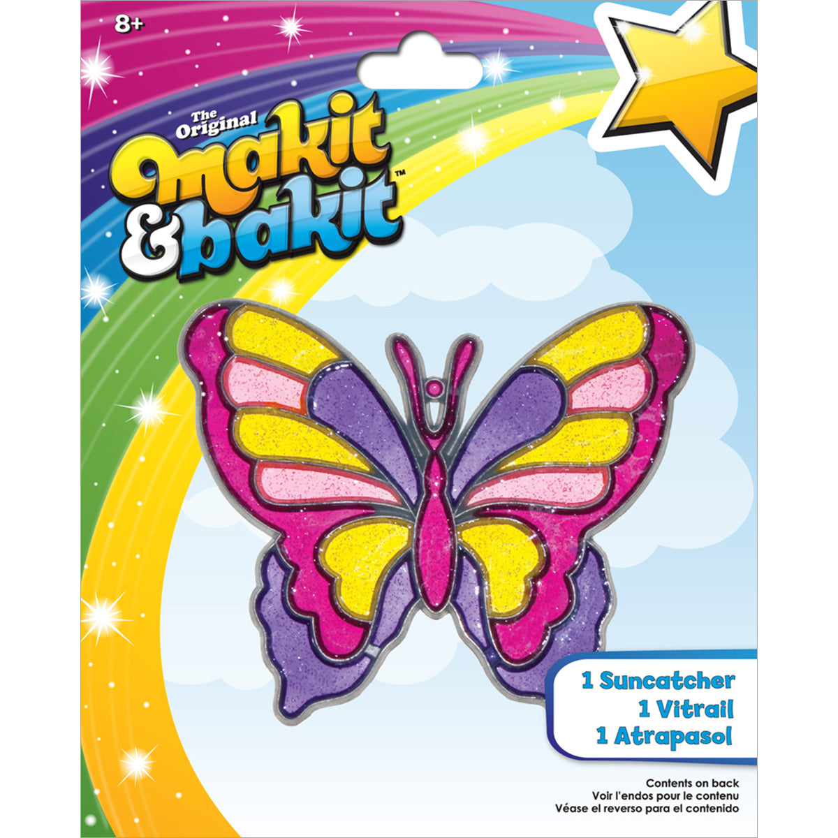 American Crafts Makit & Bakit Suncatcher Kit - Large Butterfly