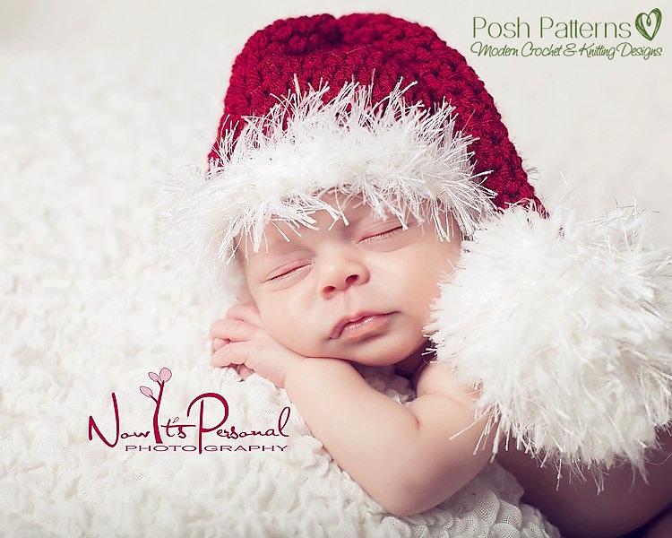 Baby Stocking Santa Hat Crochet Pattern 223