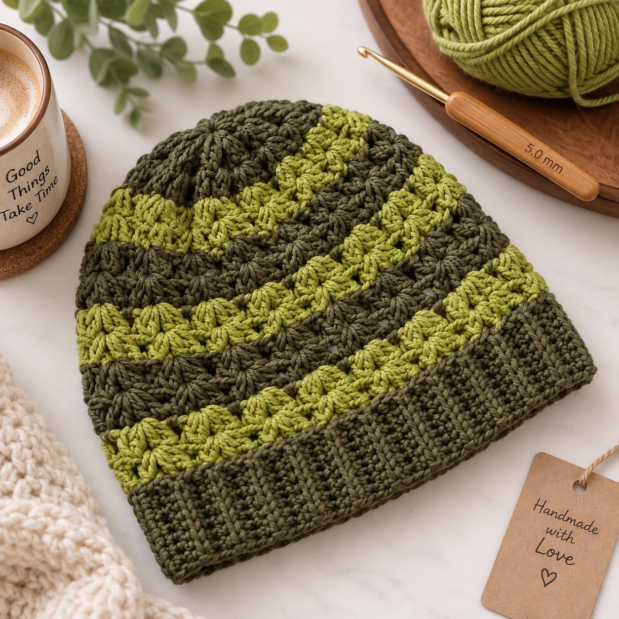 Crochet Women Hat Pattern PDF + Video Tutorial