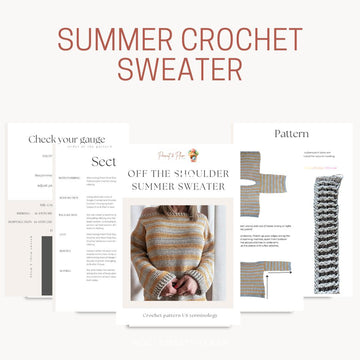 Sun - Kissed Crochet Sweater