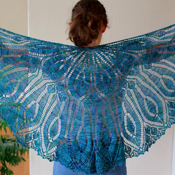 The Old Double Diamond Lace Shawl
