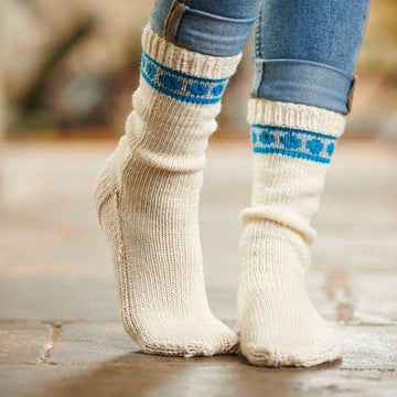 Spots Border Socks