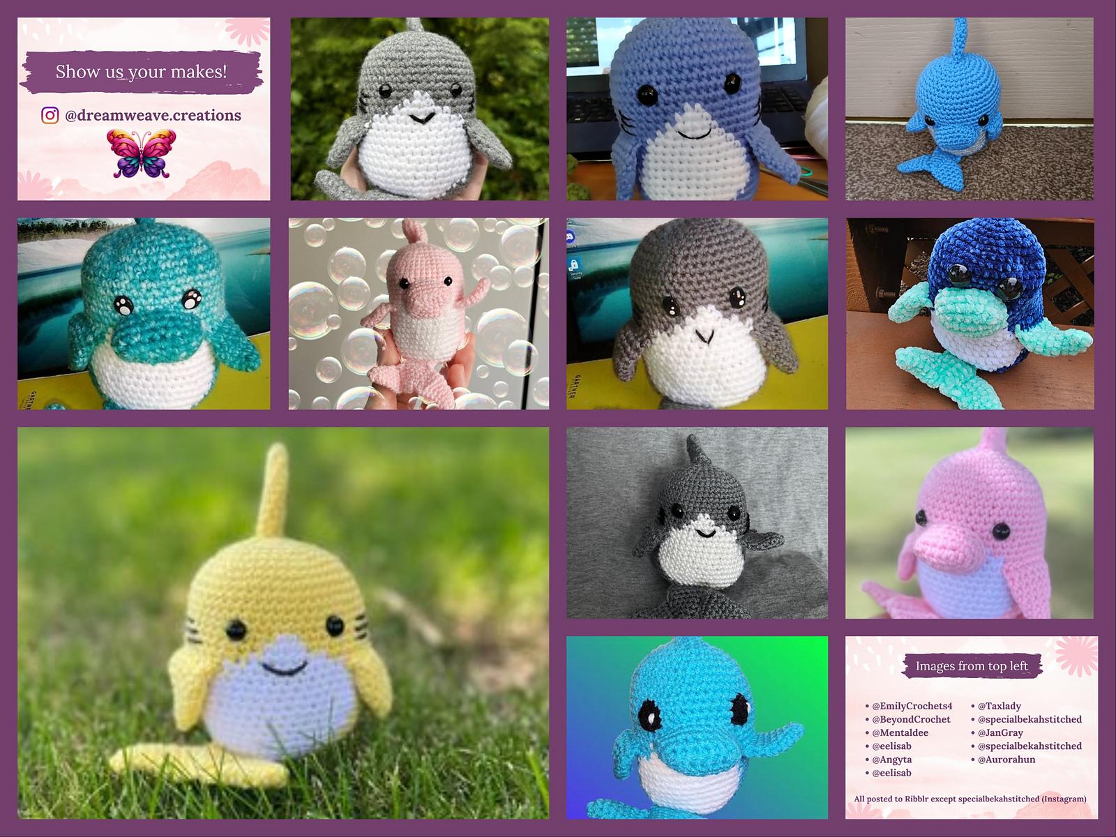 Amigurumi Shark & Dolphin