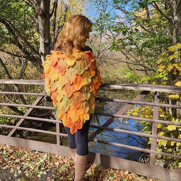 Maple Leaf Crochet Shawl