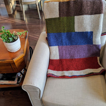 Stacked Blocks Quilt Afghan