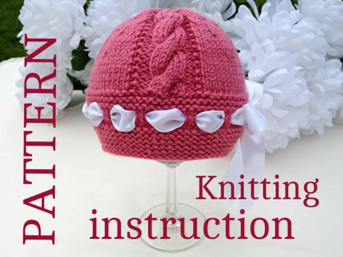 Knitting PATTERN Baby Hat Newborn Hat